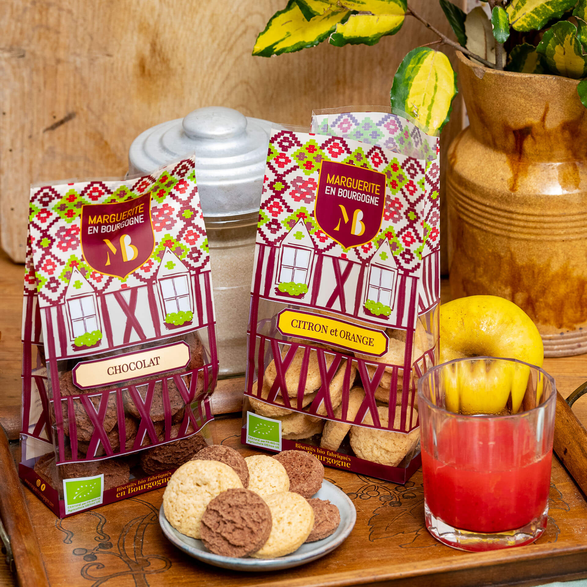 Coffret Cadeau - Marguerite en Bourgogne - Biscuits sucres, salés - Producteur Artisanal - C est Cela