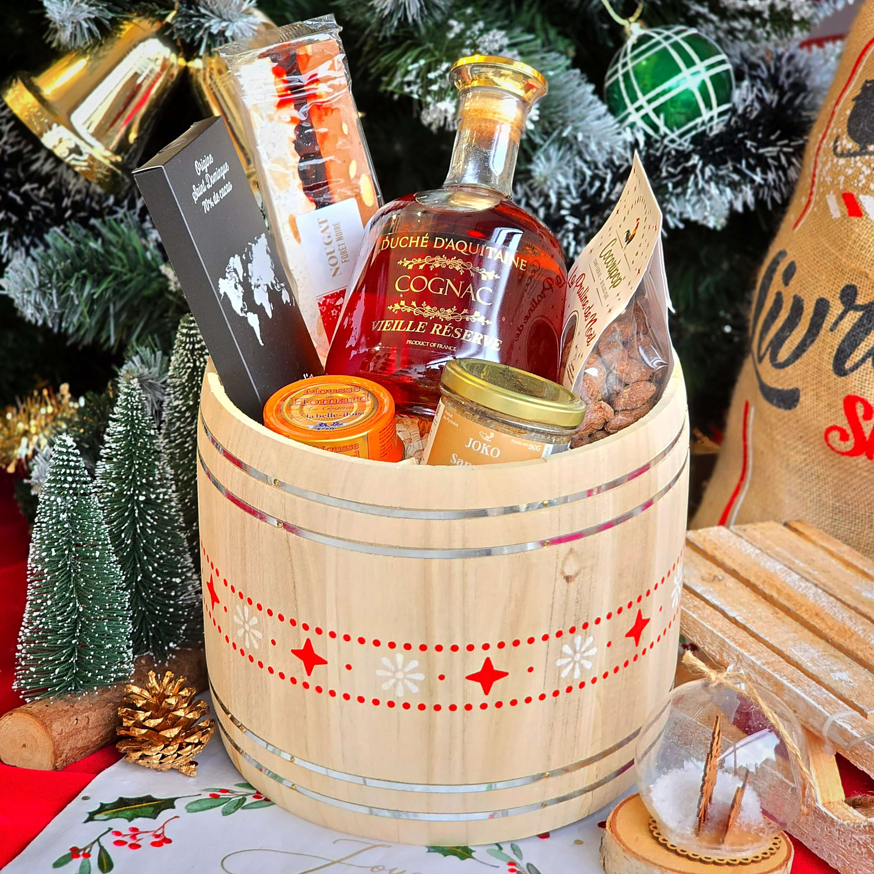Cadeau Gourmand Original "Le Tonneau Cognac"