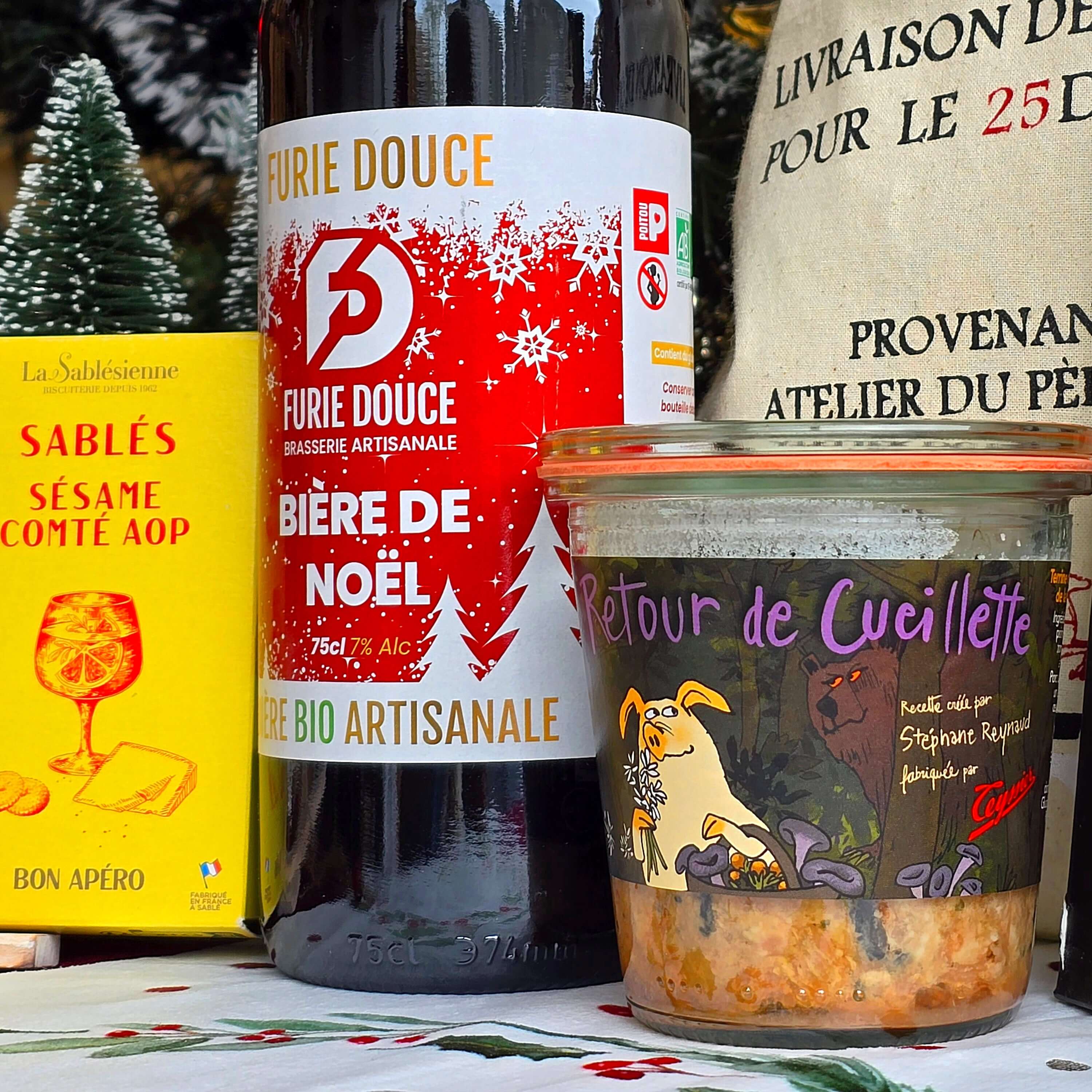 Cadeau Gourmand Hotte "Bière de Noël"