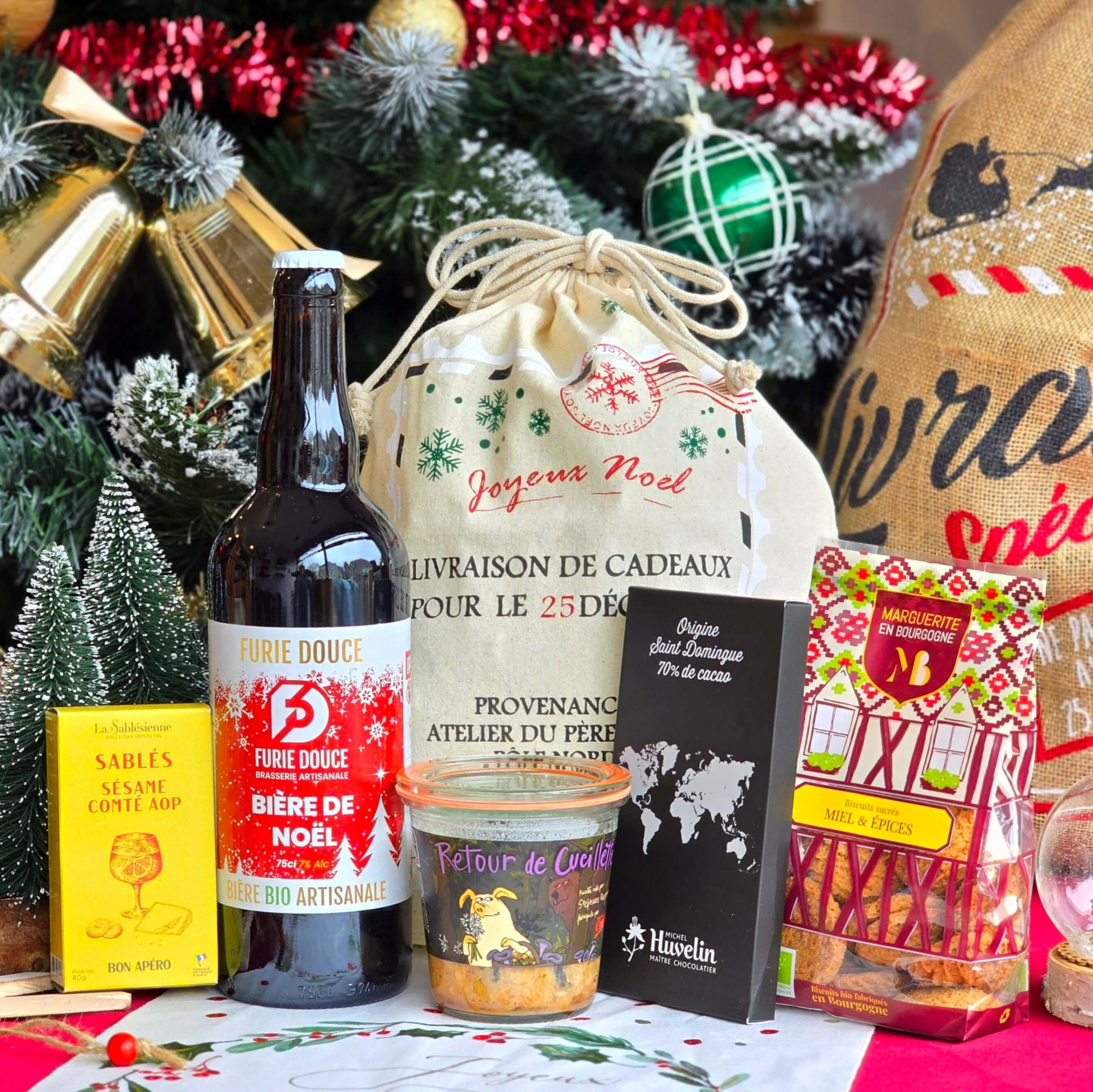 Cadeau Gourmand Hotte "Bière de Noël"