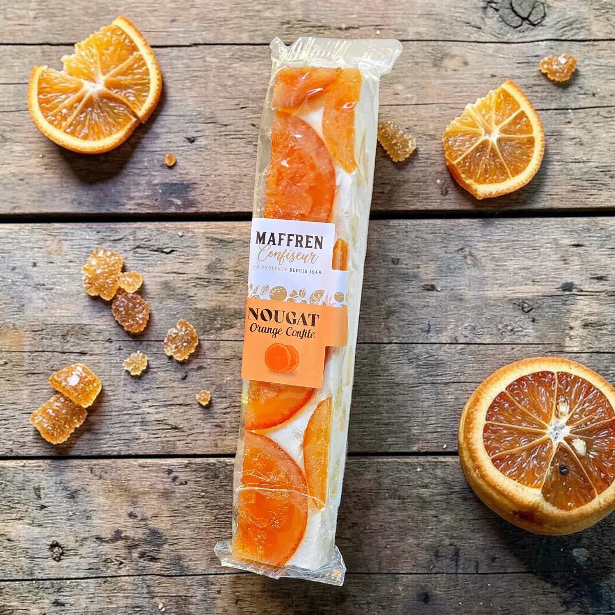 Nougat à l'Orange Confite 100g - Maffren Confiseur