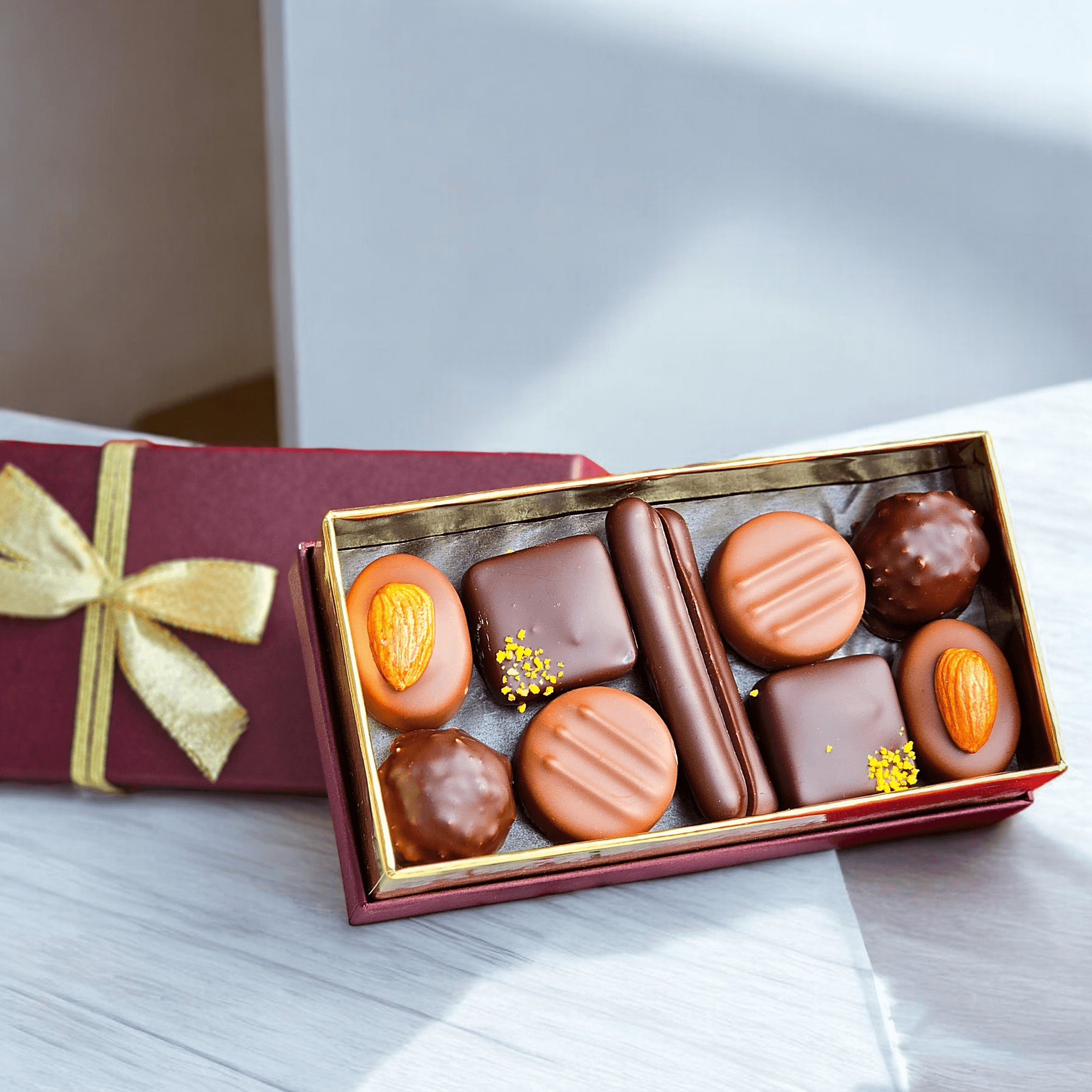 Coffret Cadeau Gourmand - Écrin 200g - Chocolat au Lait et Chocolat Noir - 24/48h - C est Cela