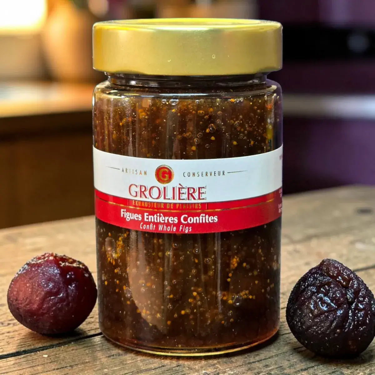 Figues Entières Confites 200g - Maison Grolière