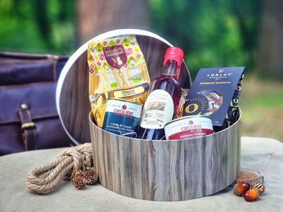 Coffret Cadeau Gourmand - Boîte à Châpeau - Apéritif à la Noix - Crème de Canard - 24/48h - C est Cela