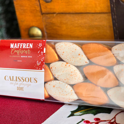 Reglette Calissons Dorés 110g - Maffren Confiseur