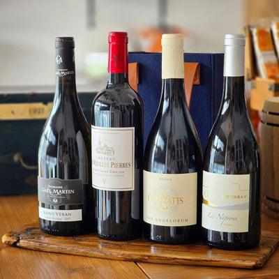 Coffret Gourmand - 4 vins Rouges - Fête des pères - C'est Cela