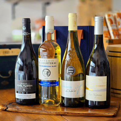 Coffret Gourmand - Poche Vins Blancs Français - Fête des pères - C'est Cela