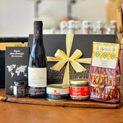 Coffret Cadeau Gourmand - Vin Rouge et Terrines - C'est Cela