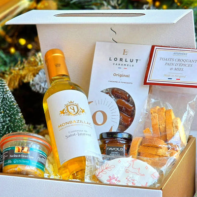 Panier de Noël à Offrir l'éclat doré C'est Cela.webp