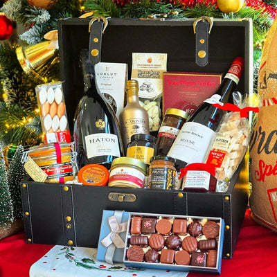 Coffret Gourmand Luxe Bois "Le Prestige" C'est Cela.webp